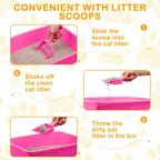 Amyhill 10 Pcs Open Cat Litter Box Kitten Litter Pan - Image 5