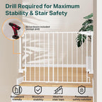 Cumbor 2 Pack 29.2-43" No Bottom Bar Baby Gate - Image 6