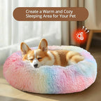 JOLLYVOGUE Calming Dog Bed Large Size Dog, Anti-Anxiety Donut Large Pet Bed - Image 4