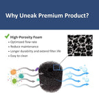 UNEAK 2-Pack Small Premium Pre Filter Sponge Aquarium Intake High-Porosity Foam - Image 3