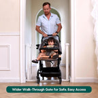 BABELIO Baby Gate for Doorways and Stairs, 41-46" Pet Gate - Image 2