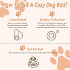 JOLLYVOGUE Calming Dog Bed Medium Size Dog, Anti-Anxiety Donut Medium Pet Bed - Image 8