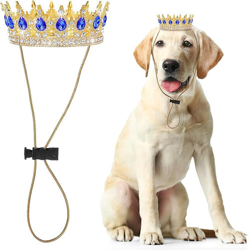 Abbylike Pet Rhinestone King Crown, Queen Crown by Abbylike