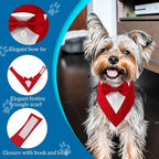 Dog Wedding Bandana, Formal Dog Tuxedo Adjustable Pet Collar - Image 3