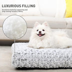 KSIIA Washable Dog Bed Deluxe Plush Dog Crate Beds Comfy Kennel Pad Anti-Slip - Image 3