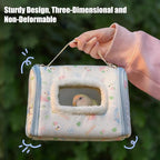 Portable Bird Travel Carrier, 23.5x18x16cm, Warm Parrot Transport Bag - Image 5