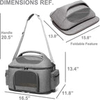 halinfer Large Fat Cat Carrier Fit up to 20 Pounds, Small Puppy Pet Travel - Image 2