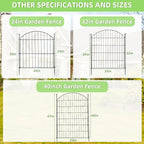 Decorative Garden Fence 24in x20ft, 10 Pack No Dig Fence Animal Barrier - Image 8