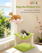 Flower Cat Tree, Large Hammock for Indoor Small Cats, Cute Cat Tree - Image 2