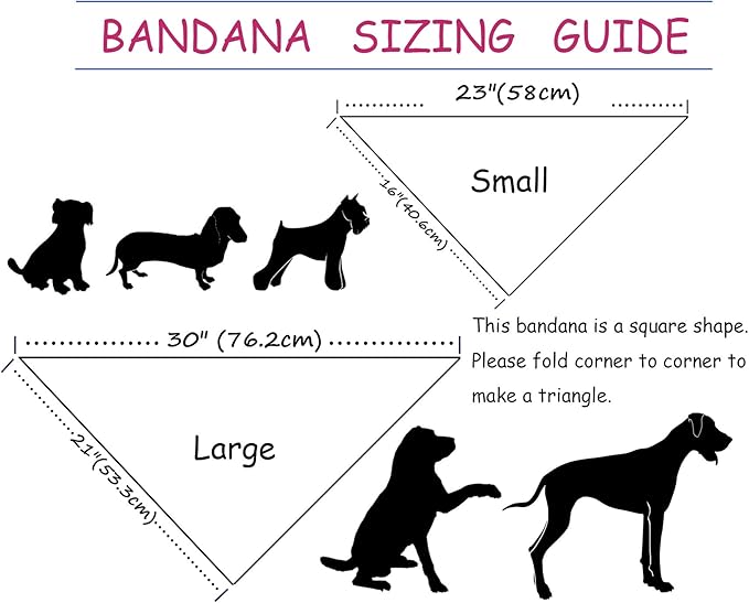 ARING PET Summer Dog Bandana-Cute Pink Dog Bandanas, Comfortable Pet Scarf Dogs - Image 6