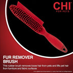 CHI for Dogs Rubber Fur Accumulator Brush, Dog Grooming Tool for Removing Loose - Image 3