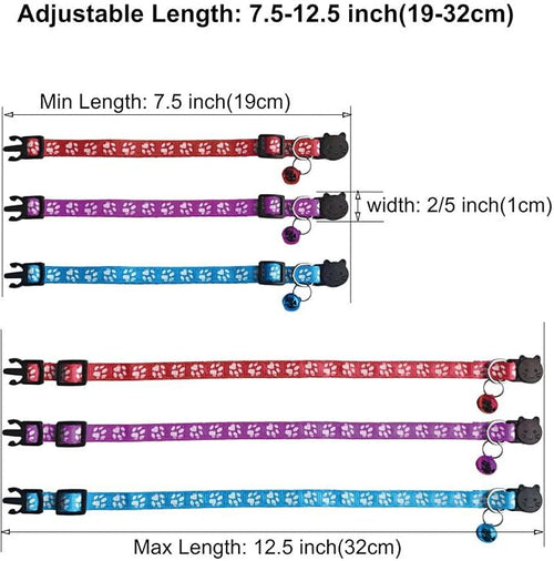 6 Pack Breakaway Cat Collar - Image 2