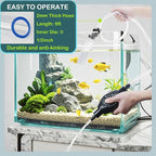 6ft Aquarium Siphon Vacuum Cleaner, Hand Siphon Pump Water Changer - Image 5