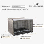 Explore Land Pattern Dog Crate Cover - Image 2