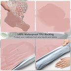 Waterproof Mattress Protector King, Fitted Sheet Style Breathable Mattress Cover - Image 3