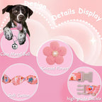 Small Dog Collar with Flower, Puppy Collar - Image 2