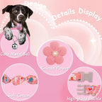 Large Dog Collar with Flower, Dog Collars - Image 2