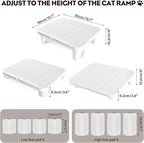 Adjustable Cat Step Ramp, Double Layer Litter Box Step - Image 3