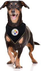 NFL Pittsburgh Steelers TIE Bandana, Large/X-Large. Dog Bandana Scarf Bib - Image 3