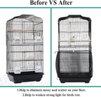ASOCEA Bird Cage Seed Catcher, Universal Bird Cage Cover Skirt, Adjustable - Image 4