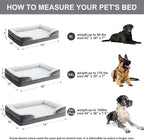 Orthopedic Dog Bed for Large Dogs, Egg Crate Foam Bed for Large Dogs, Equipped - Image 4
