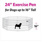 MidWest Homes for Pets Folding Metal Puppy / Dog Exercise Pen, Indoor/Outdoor - Image 6