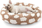 JOEJOY Donut Small Dog Bed, Round Cat Beds by JOEJOY