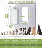 Automatic Dog Door with Collar Sensor, 2-Flap Large Electronic Dog Door - Image 6