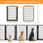Dog Fence Indoor Pens Outside, Portable Outdoor Dog Playpen 40" H 10 Panels Pet - Image 6