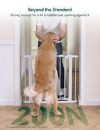 Babelio 29-55 Inch Extra Wide Baby/Dog Gate, PressGuard P7, Metal Auto Close - Image 2