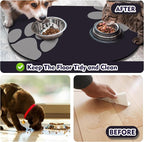 Dog Feeding Mat 24''x16'', Absorbent Pet Food Mat, No Stains Quick Dry Pet - Image 5