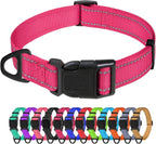 TagME Small Dog Collars, Adjustable Reflective Nylon Pet Collar by TagME