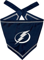 Pets First NHL Tampa Bay Lightning TIE Bandana, Size Large/X-Large. Dog Bandana by PETSFIRST