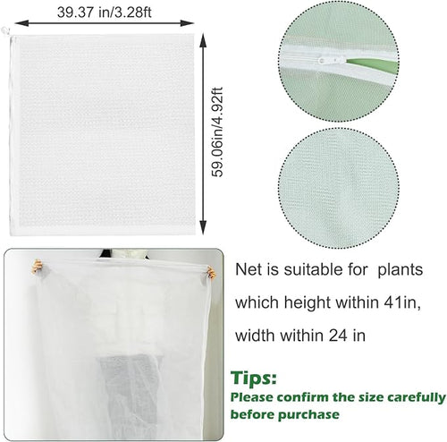 3Pcs Plant Covers from Insects, Bird Netting Barrier - Image 2