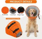Dog Cone Collar After Surgery for Large Dogs, Adjustable Soft Cone for Dogs to - Image 4