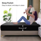 Waterproof Mattress Protector King Size, Fitted Sheet Style Breathable Mattress - Image 4