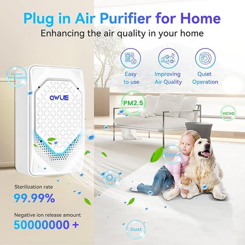 4Pack Plug in Air Ionizer, Negative Ion Air Purifier Plug In, Mini Filterless - Image 2