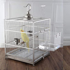 Hanging Bird Bath Cube Bird Bathtub Bath Shower Box Bowl Cage Accessory - Image 6