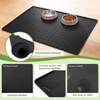 Extra Large 34x22 Inch Silicone Pet Food Mat - Image 3