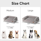 FUKUMARU Cute Dog Bed, Waterproof Corduroy Dogs Couch, 36in Orthopedic Pet Sofa - Image 6