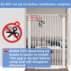 60.2"-65.7" Baby Gates Extra Wide, 40.5" Tall Dog Gate Indoor, Walk Through Pet - Image 7