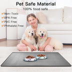 48" x 32" Largest Pet Food Mat, XXXL Silicone Dog Mats - Image 4