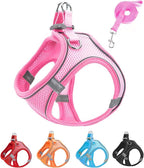 XXS Pink Soft Mesh Dog Harness and Leash Set, No Escape Puppy Harnesses by Unknown