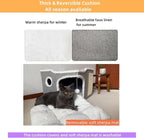 Cat Bed for Indoor Cats, Covered Cat Cave House & Furniture - Image 4