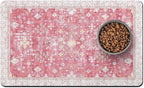 Pet Food Mats for Floor, Absorbent Dog Mat for Food and Water Dispenser Mat by Unknown