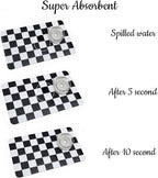Ralxion Checkered Dog Feeding Mat, Absorbent Mats - Image 5