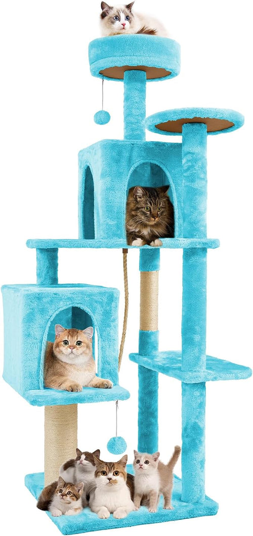 58.5inch Large Cat Tree Tower Condo by TSCOMON