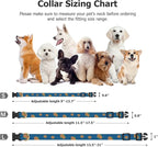 Cotton Handmade Dog Collar Cute and Distinctive Patterns Blue Rose - Image 3