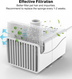 NPET DF10 Dog Water Fountain, 170oz/1.3Gallon/5L Large Automatic Pet Water - Image 5