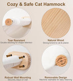 Cat Wall Hammock Set of 4 – 1 Floating Fabric Hammock, 2 Ladders - Image 6